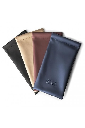Etui a lunettes - pack de 4 - cuir synthétique mixte 