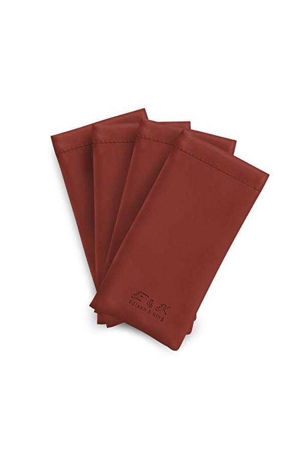 Etui a lunettes - pack de 4 - cuir synthétique mixte 