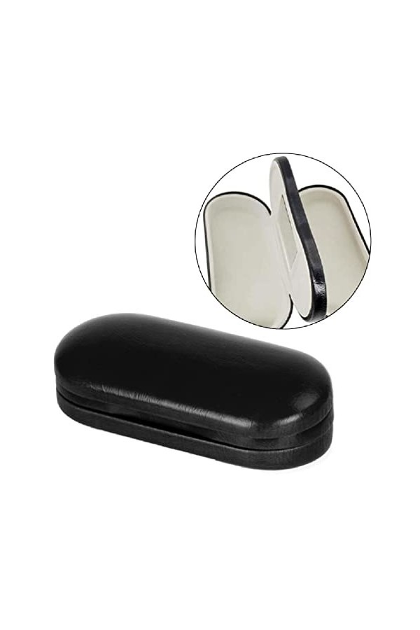 NAIXUE Etui À Lunettes Double Etui À Lunettes Double Couche Etui À Lunettes Double Pour 2 Paires De Lunettes Etui À Lunettes 