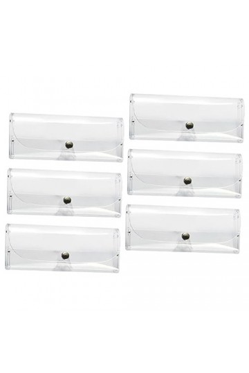 DECHOUS 6 Pièces Protecteur De Lunettes Pochette à Lunettes En Verre Étui à Lunettes Mince À Lunettes De Soleil Étui à Lunett