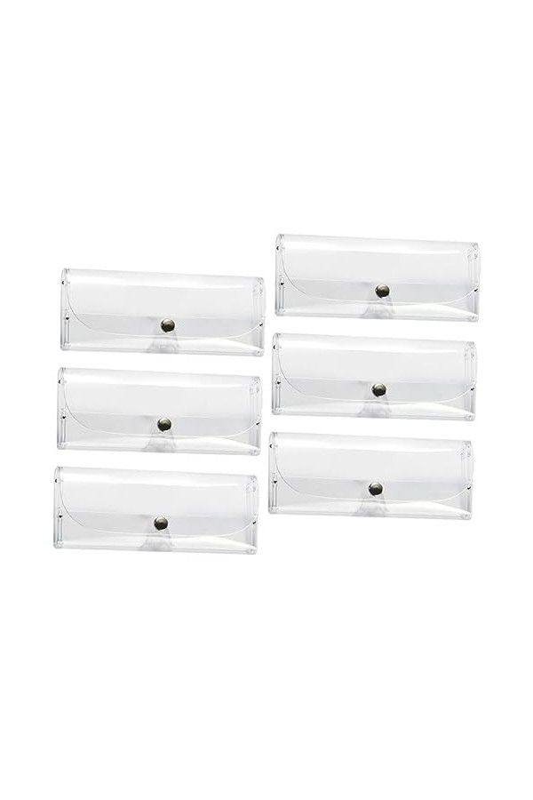 DECHOUS 6 Pièces Protecteur De Lunettes Pochette à Lunettes En Verre Étui à Lunettes Mince À Lunettes De Soleil Étui à Lunett