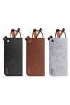 Lot de 3 sacs de rangement en feutre pour lunettes de soleil et lde vue - - Taille Unique