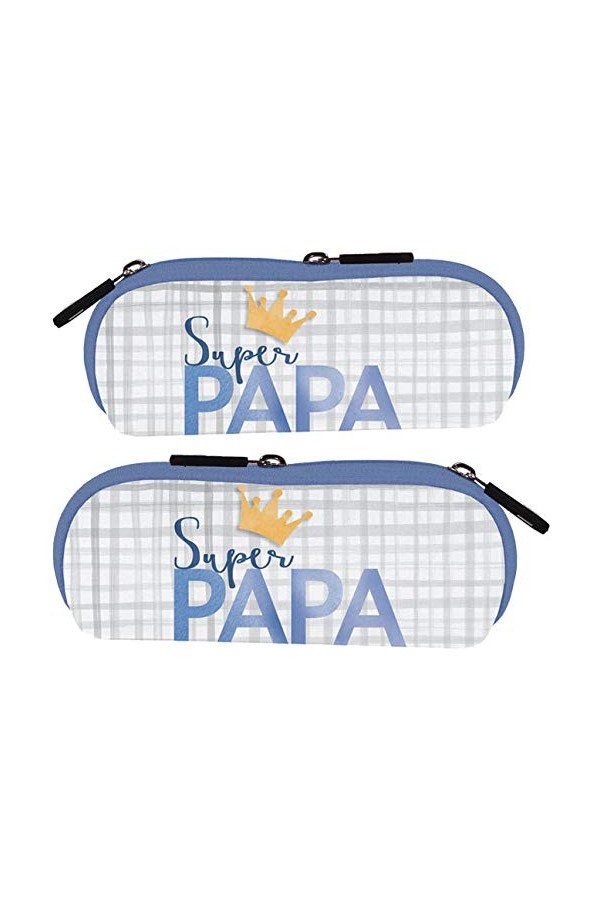 Étui à lunettes de la marque Rannenberg & Friends Super Papa - Dimensions : 17 x 7,5 cm