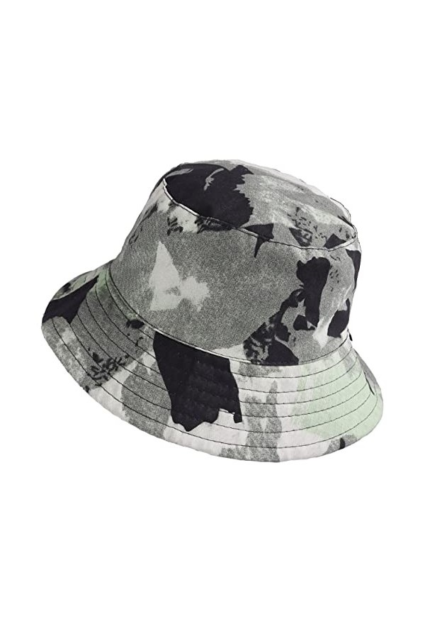 Ruphedy Chapeau bob unisexe pour lété, la plage, les voyages, le soleil, les pêcheurs, vert/gris, Taille unique