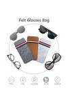 3 Pcs Sac Lunettes Doux Portable Sac Lunettes Soleil Souple Étui Lunettes Lecture Sac Rangement Lunettes Organisateur Étui St