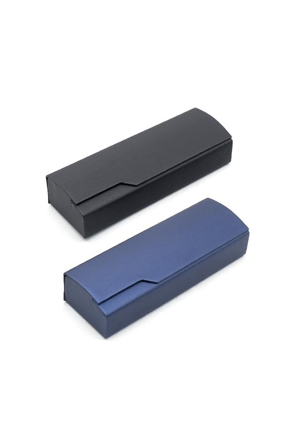 JJQHYC 2 pièces Etui à Lunettes Etui à Lunettes à Coque Rigide pour Hommes Femmes, Etui à Lunettes Léger pour Garder Vos Lune