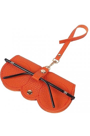 Étui à lunettes portable en cuir anti-rayures, étui à lunettes souple pour femme, étui à lunettes fin, étui à lunettes tendan