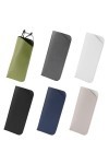 KALIONE Lot de 6 étuis à lunettes souples en cuir synthétique - Anti-rayures - Pour homme et femme, multicolore, taille uniqu