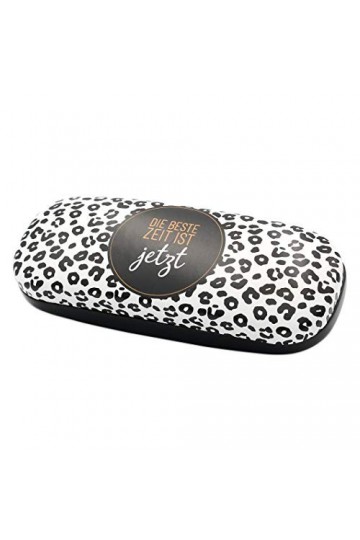 Dekohelden24 Étui à Lunettes/étui Rigide avec Chiffon de Nettoyage Motif Chat Sauvage 16,2 x 6,3 x 3,8 cm