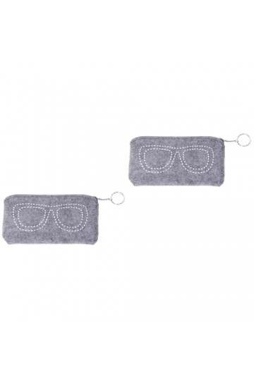 ULTECHNOVO 2 Pcs Étui À Lunettes Lunettes Protecteur Pochette Étui À Étui À Lunettes Miroir Des Yeux Pochette De Lunettes De 