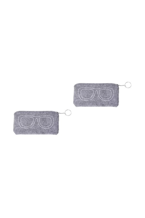 ULTECHNOVO 2 Pcs Étui À Lunettes Lunettes Protecteur Pochette Étui À Étui À Lunettes Miroir Des Yeux Pochette De Lunettes De 