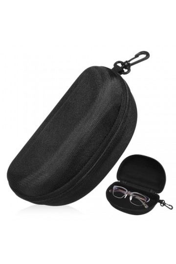 Sosoport À Lunettes De Soleil Rigide Boîte À Lunettes Portable Avec Fermeture Éclair Et Crochet De Voyage À Fermeture Éclair 