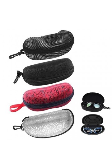 Étui à Lunettes, 4 Pcs Étui à Lunettes Rigide, Étui à Lunettes Universel, Étuis Rigides Pour Lunettes De Soleil, Pour Tous Le