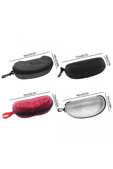Étui à Lunettes, 4 Pcs Étui à Lunettes Rigide, Étui à Lunettes Universel, Étuis Rigides Pour Lunettes De Soleil, Pour Tous Le