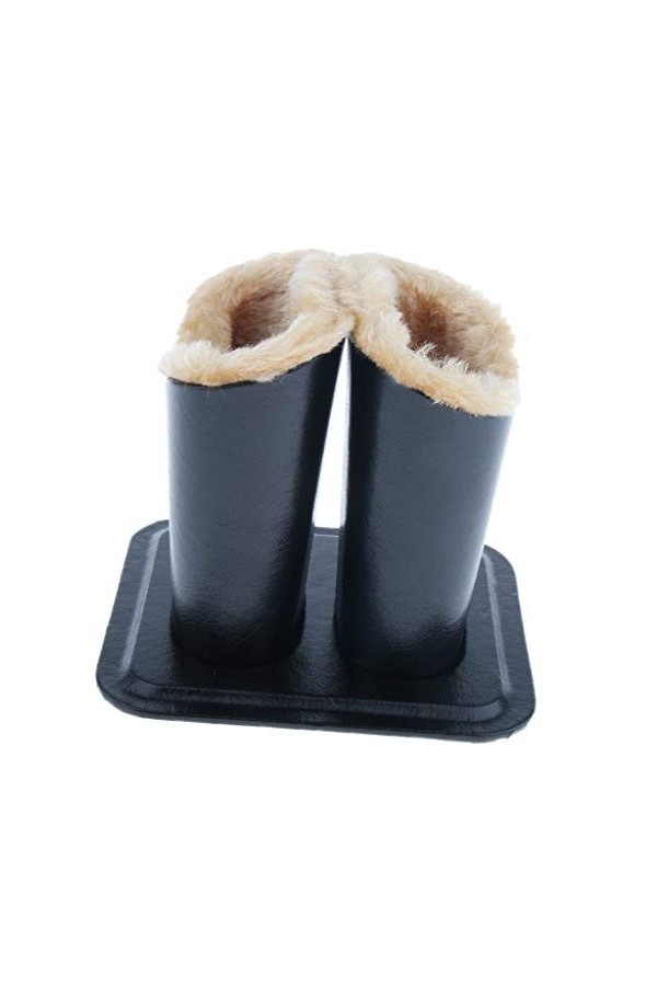 chiwanji Porte-Lunettes Doublée en Peluche PU Double Tête, étui de Support de Lunettes de pour Bureau Maison et l