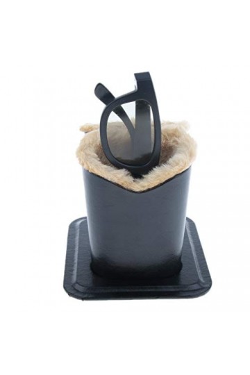 chiwanji Porte-Lunettes Doublée en Peluche PU Double Tête, étui de Support de Lunettes de pour Bureau Maison et l