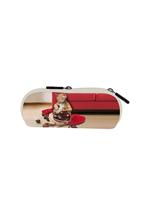 Rannenberg & Friends Étui à lunettes Motif chat cachemire