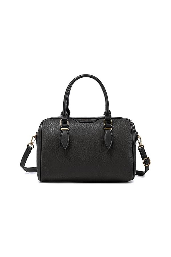 David Jones - Sac à Main Bowling Femme - Sac Bandoulière Polochon Porté Epaule Simili Cuir PU - Cabas Fourre-Tout Taille Moye