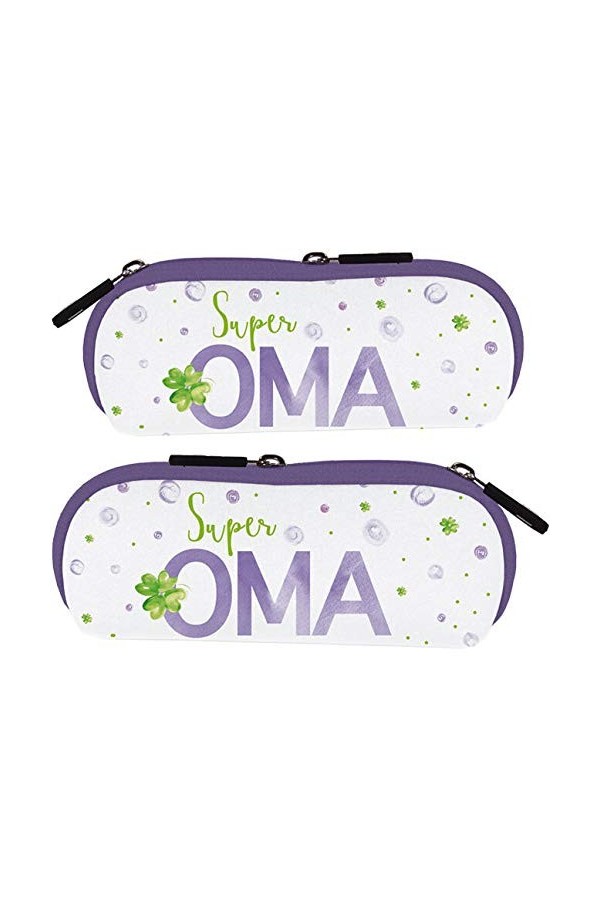 Étui à lunettes de la marque Rannenberg & Friends Super Oma - Dimensions : 17 x 7,5 cm