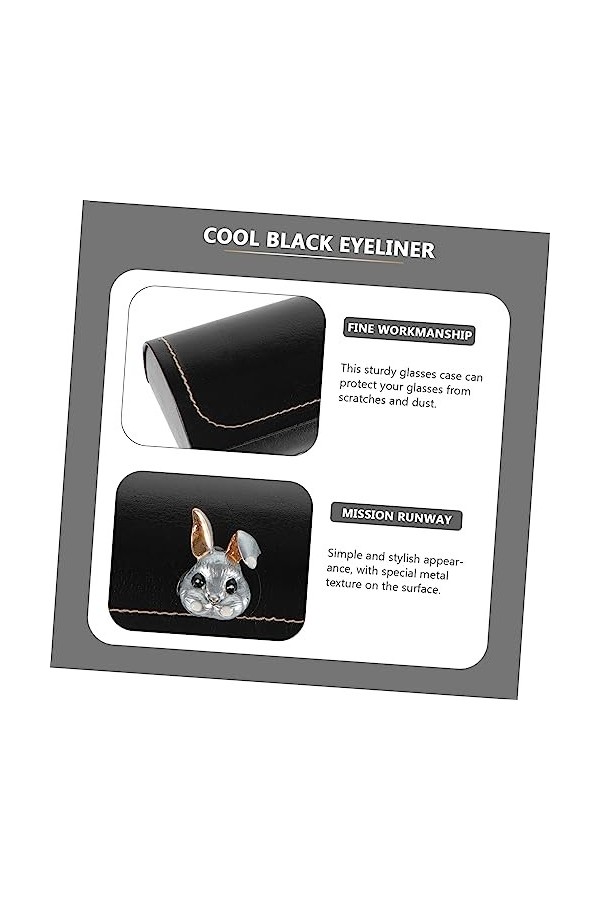 SOIMISS Boîte Étui À Lunettes Rectangulaire Lunettes Voyage Étui À Lunettes De Soleil Myope Lunettes Boîte À Lunettes En Cuir