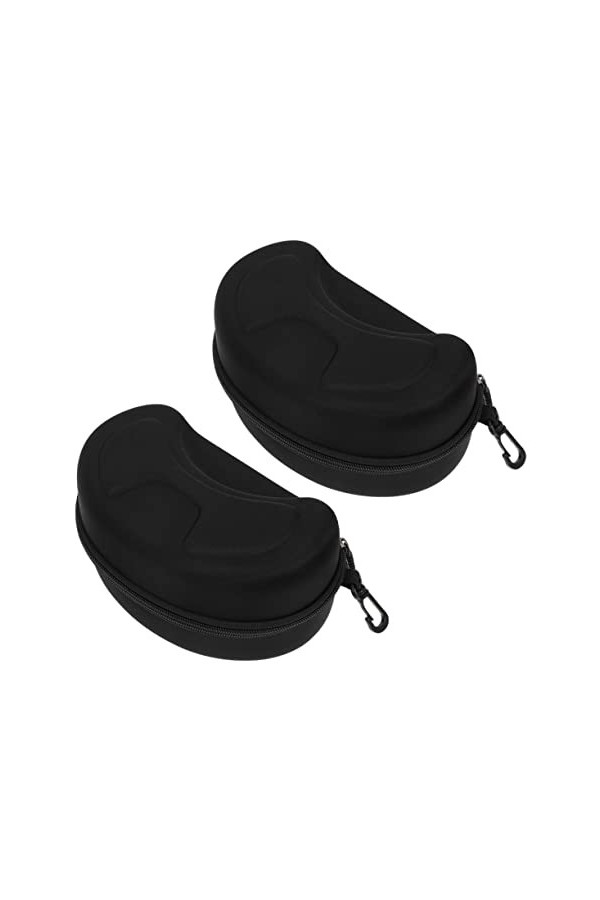 USHOBE 2 Boîtes Sac à Lunettes Vitrine De Lunettes De Soleil Étuis à Lunettes De Soleil Pour Le Sport Grand Étui à Lunettes R
