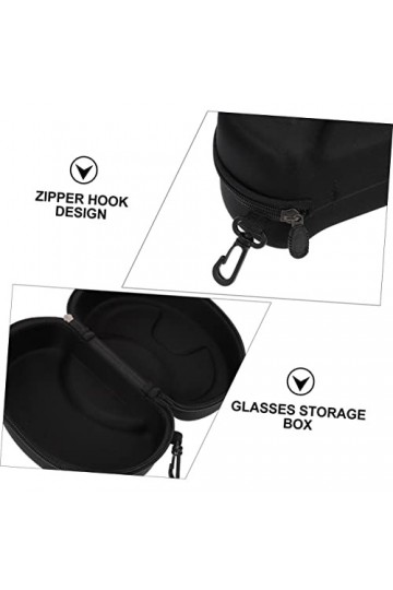 USHOBE 2 Boîtes Sac à Lunettes Vitrine De Lunettes De Soleil Étuis à Lunettes De Soleil Pour Le Sport Grand Étui à Lunettes R