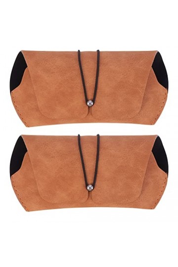 Homoyoyo 2 Pièces Boîte De Rangement Pour Lunettes De Soleil Étuis à Lunettes Pour Hommes Étuis à Lunettes En Cuir Des Lunett