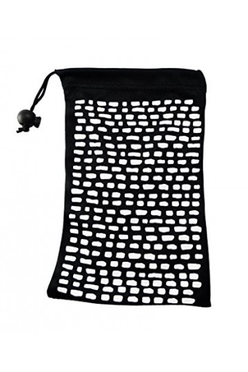 Ed Hicks Petit Sac de Rangement - Chiffons de Nettoyages en Microfibre - Étui à Lunettes Souples - 3* Noir et Blanc