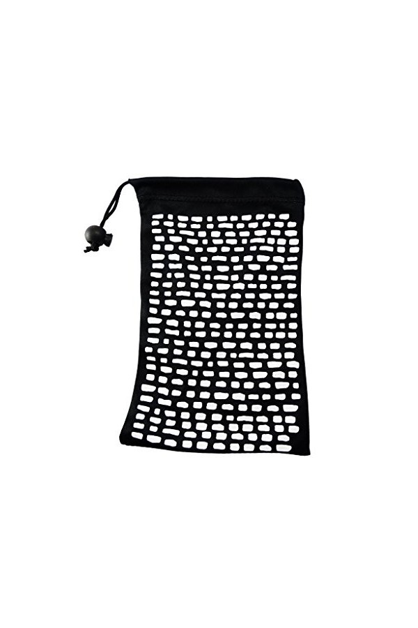 Ed Hicks Petit Sac de Rangement - Chiffons de Nettoyages en Microfibre - Étui à Lunettes Souples - 3* Noir et Blanc