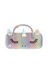 Ciieeo Vitrines Pour Caisse De Rangement À Lunettes Holographique Pour Et Enfants À Lunettes Licorne À Paillettes Éblouissant