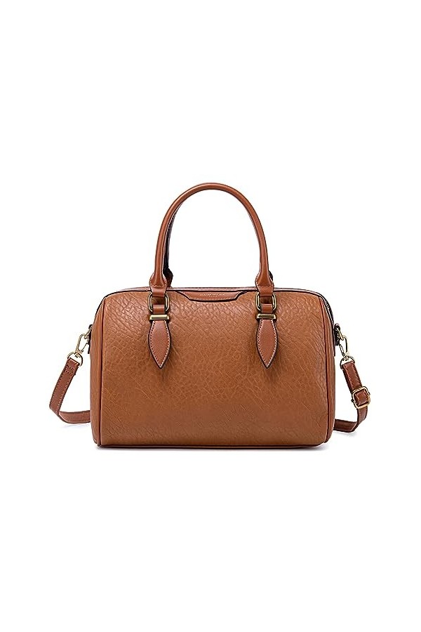 David Jones - Sac à Main Bowling Femme - Sac Bandoulière Polochon Porté Epaule Simili Cuir PU - Cabas Fourre-Tout Taille Moye