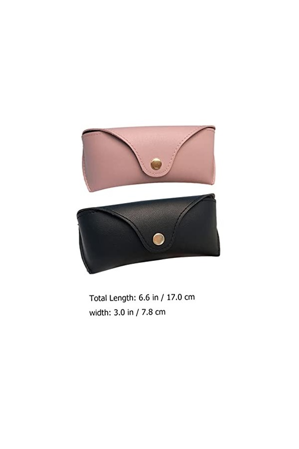 SOIMISS 2 Pièces à Lunettes Pochette Boucle Lunettes Coquille Dure Porte-lunettes Un Verre Sac à Lunettes Pochette à Lunettes