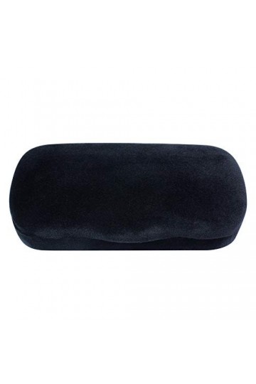 étui à lunettes en peluche étui rigide étui à lunettes, Peluche noire., X-Large