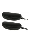 eyekepper Etuis a lunette Microfibre Tissu de nettoyage Etui en tissu pour homme femme noir, 2pcs 