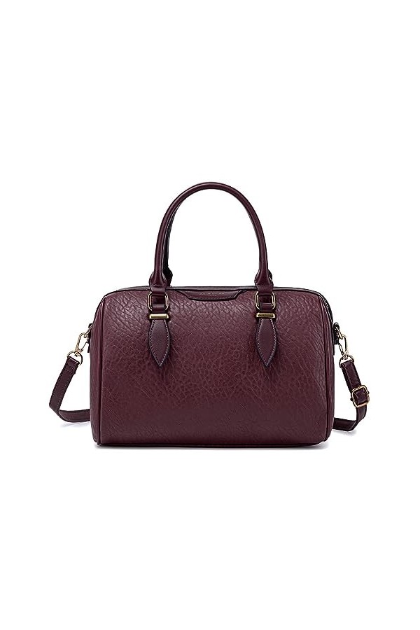 David Jones - Sac à Main Bowling Femme - Sac Bandoulière Polochon Porté Epaule Simili Cuir PU - Cabas Fourre-Tout Taille Moye