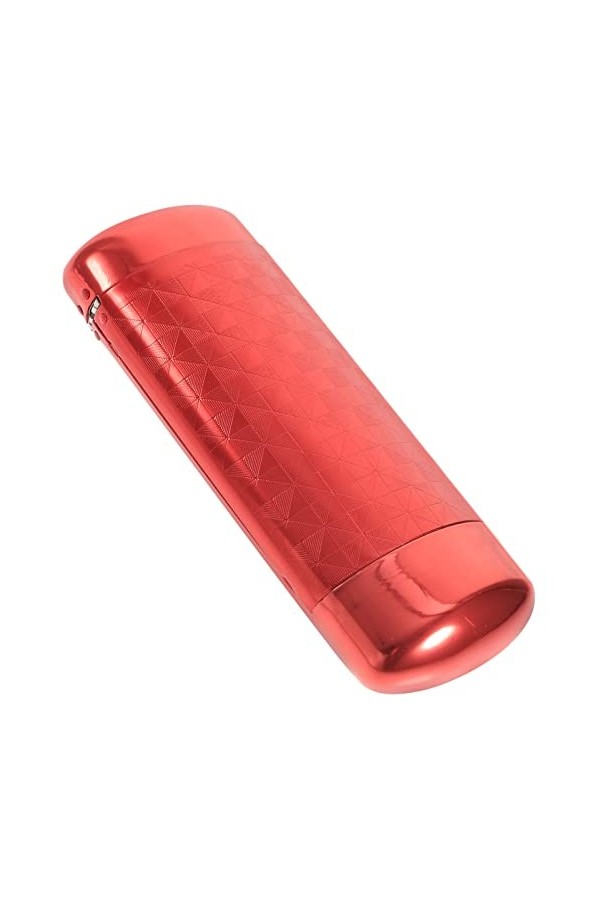 TENDYCOCO Étui À Lunettes De Soleil Étui À Lunettes Rigide En Aluminium Pour Adulte Rouge 