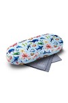 FEFI - Étui à lunettes pour enfant étui dur avec motifs amusants - chiffon de nettoyage pour lunettes/chiffon en microfibre