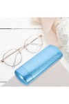 TENDYCOCO Étui À Lunettes De Soleil Étui À Lunettes Rigide En Aluminium Pour Adulte Bleu 