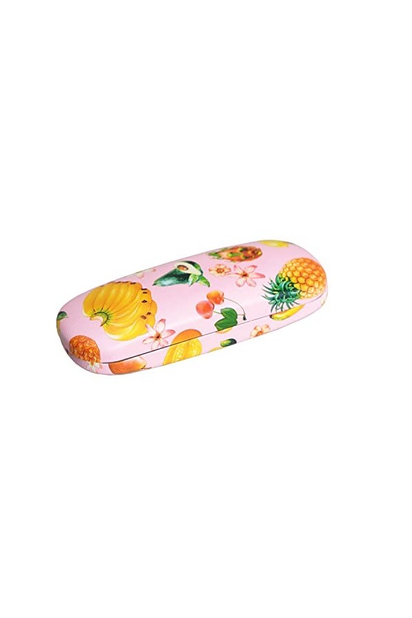 Olimar Dor Etui a lunettes rigide Femme Homme TROPICA Rose 