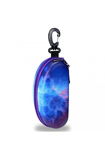 molshine étui à lunettes de soleil surdimensionné, boîte à lunettes de natation, sac à lunettes de plongée à glissière avec c