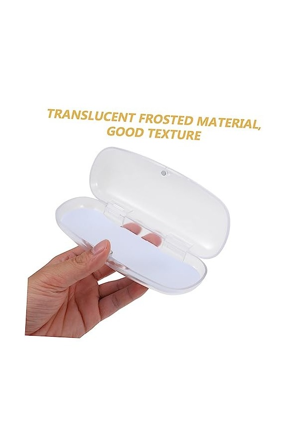 BUTIFULSIC 2 Boîtes à Lunettes Caissons De Rangement À Lunettes Portable Pochette à Lunettes Conteneur De Voyage De Protectio