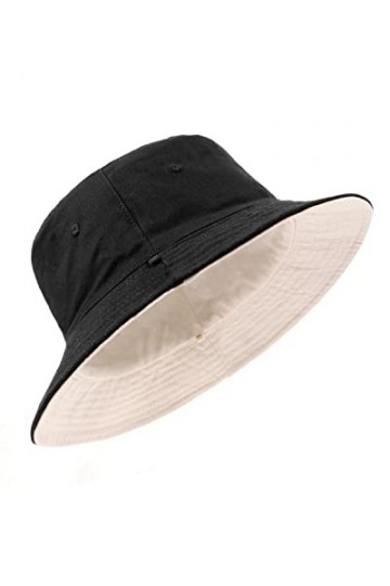 Zylioo Bobs Seau Chapeaux XXL Grosses Têtes Réversible Pêche Randonnée Chapeau Solaire en Plein Air Marche Chapeau pour Homme