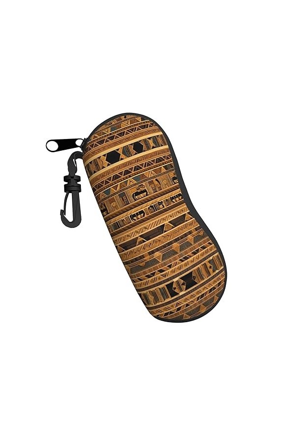 ZYVIA Étui à lunettes ultra-léger et portable égyptien avec doublure douce qui nendommagera pas les verres - Convient pour l