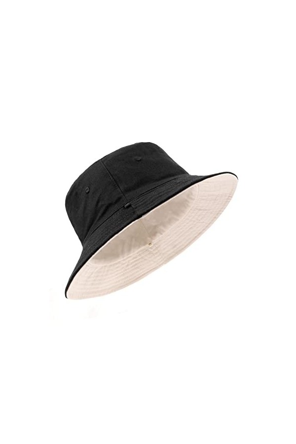 Zylioo Bobs Seau Chapeaux XXL Grosses Têtes Réversible Pêche Randonnée Chapeau Solaire en Plein Air Marche Chapeau pour Homme