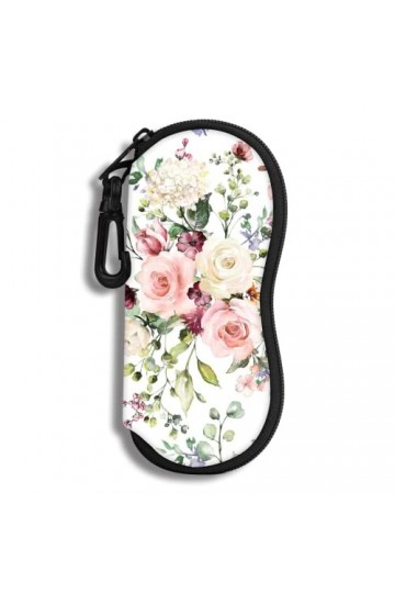 Étui à Lunettes Lunettes de Soleil Pochette Souple Avec Clip de Ceinture étui à Lunettes Ultra Léger en Néoprène à Fermeture 