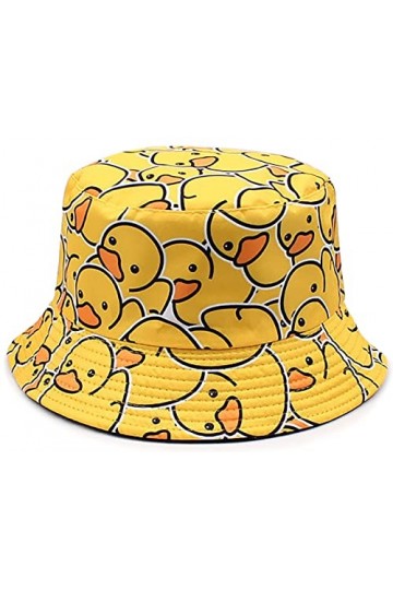 Malaxlx Canard Bob Femme Chapeau de Pêcheur Chapeau de Soleil Chapeaux de Seau Chapeaux de Visière Chapeau de Plage