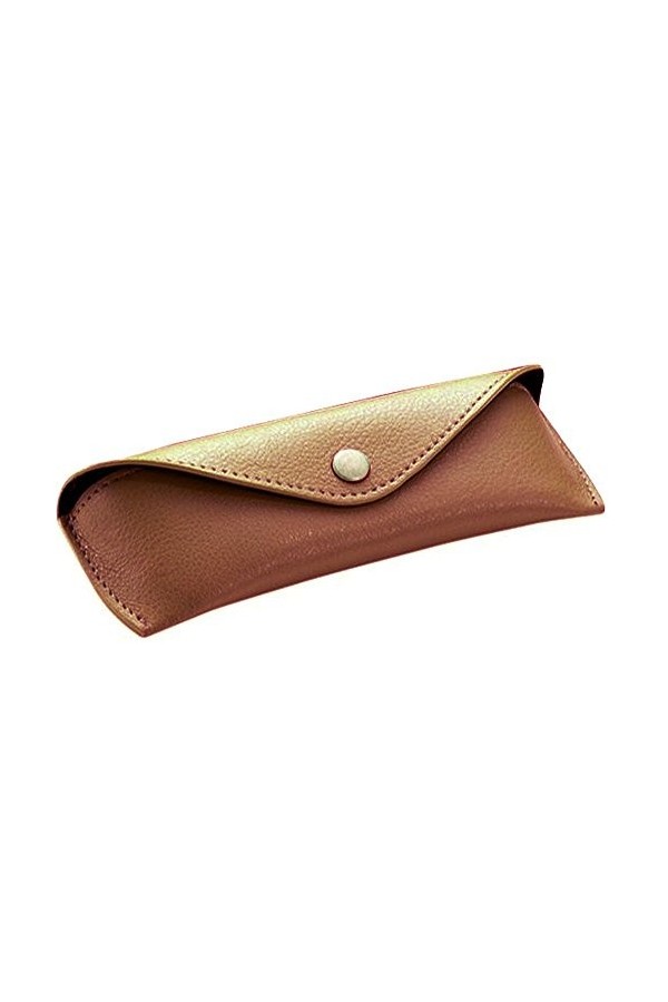 ALASSIO&nbsp;–&nbsp;étui à Lunettes en Cuir véritable, Petit, env. 16&nbsp;x 5,5&nbsp;x 3&nbsp;cm Sac Organiseur Marron 16&nbsp;cm