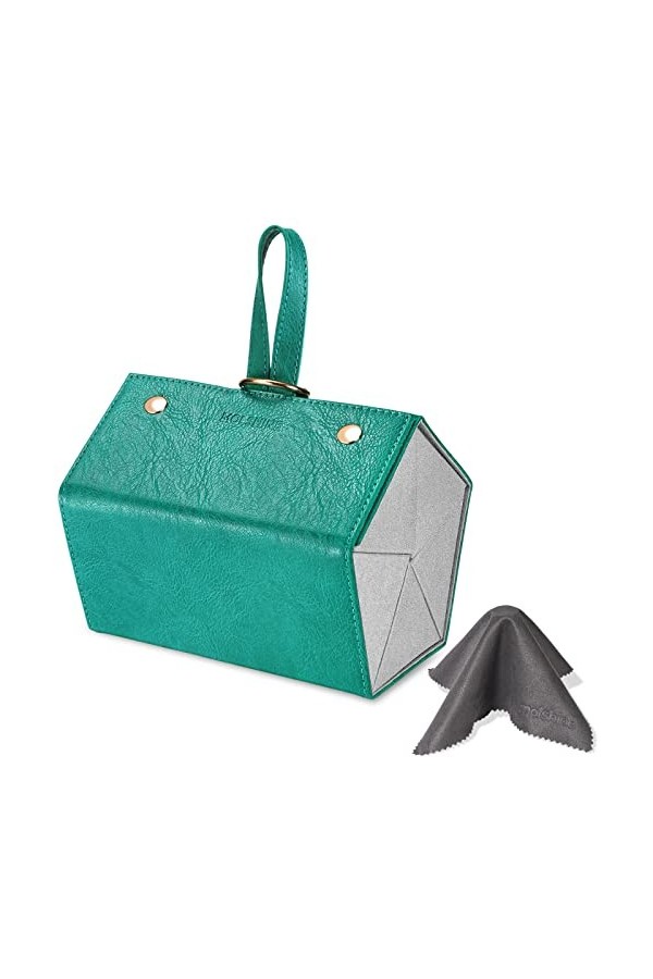 molshine Lunettes de soleil organisateur étui 5 fentes voyage Portable pliable lunettes boîte de rangement pour femmes fille