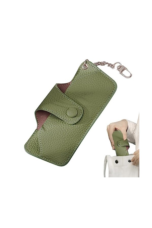 BeNsil Pochette à lunettes - Sacs à lunettes | lunettes souple, étui à lunettes soleil mo, couche supérieure en cuir vachette