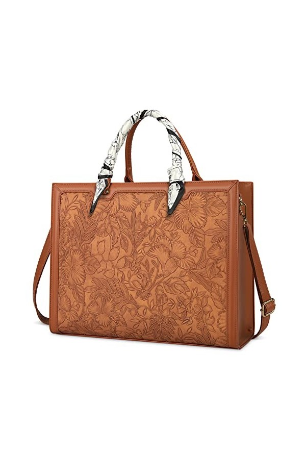 NUBILY Sac à Main Cabas Fourre Femmes Similicuir Grand Capacité Pour Ordinateur Imperméable Pour Cours Lycée Sacoche Porté Ep